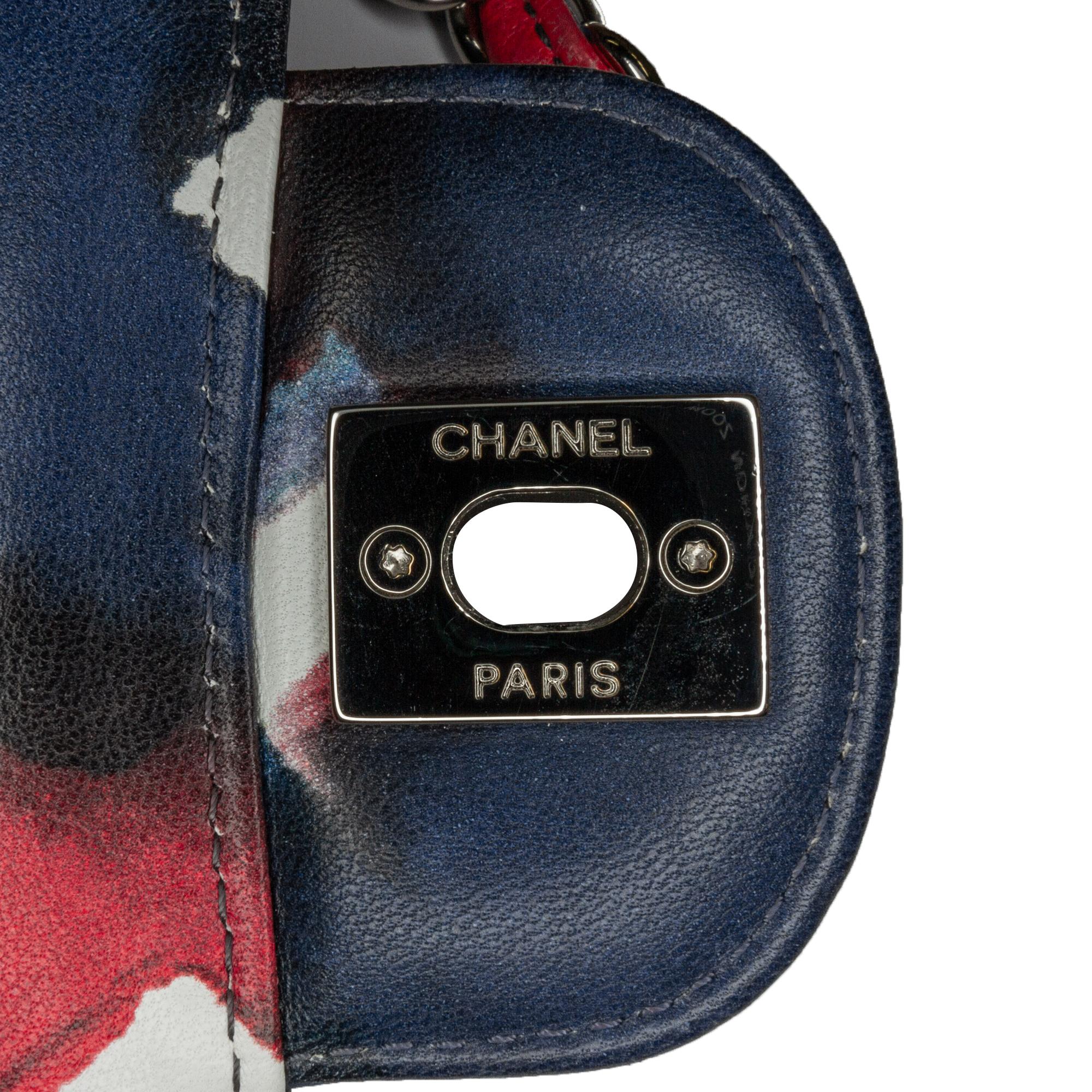 Top Quality Chanel Mini Square Classic Printed Lambskin Airlines Flap (SHG-hpU1MB)