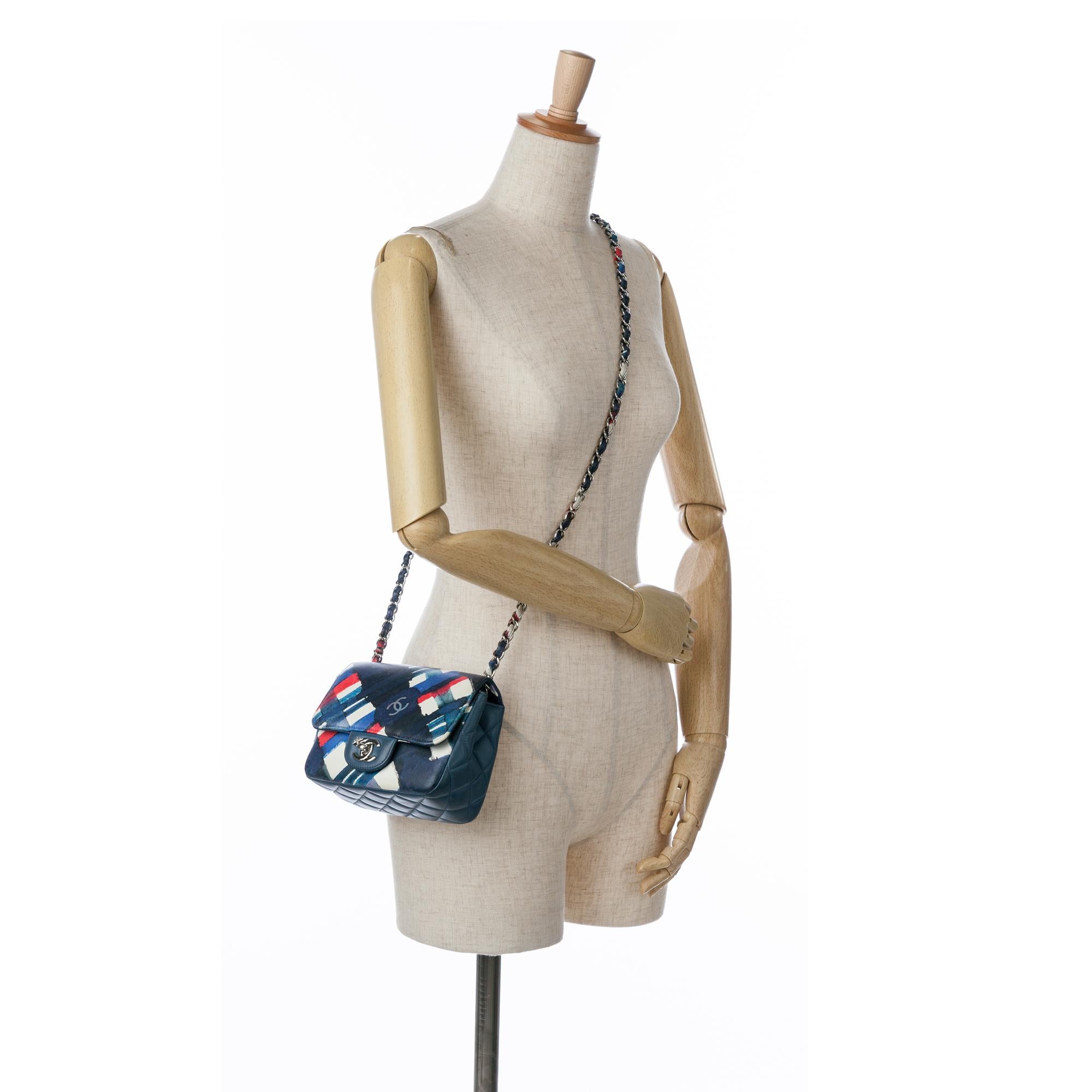 Top Quality Chanel Mini Square Classic Printed Lambskin Airlines Flap (SHG-hpU1MB)