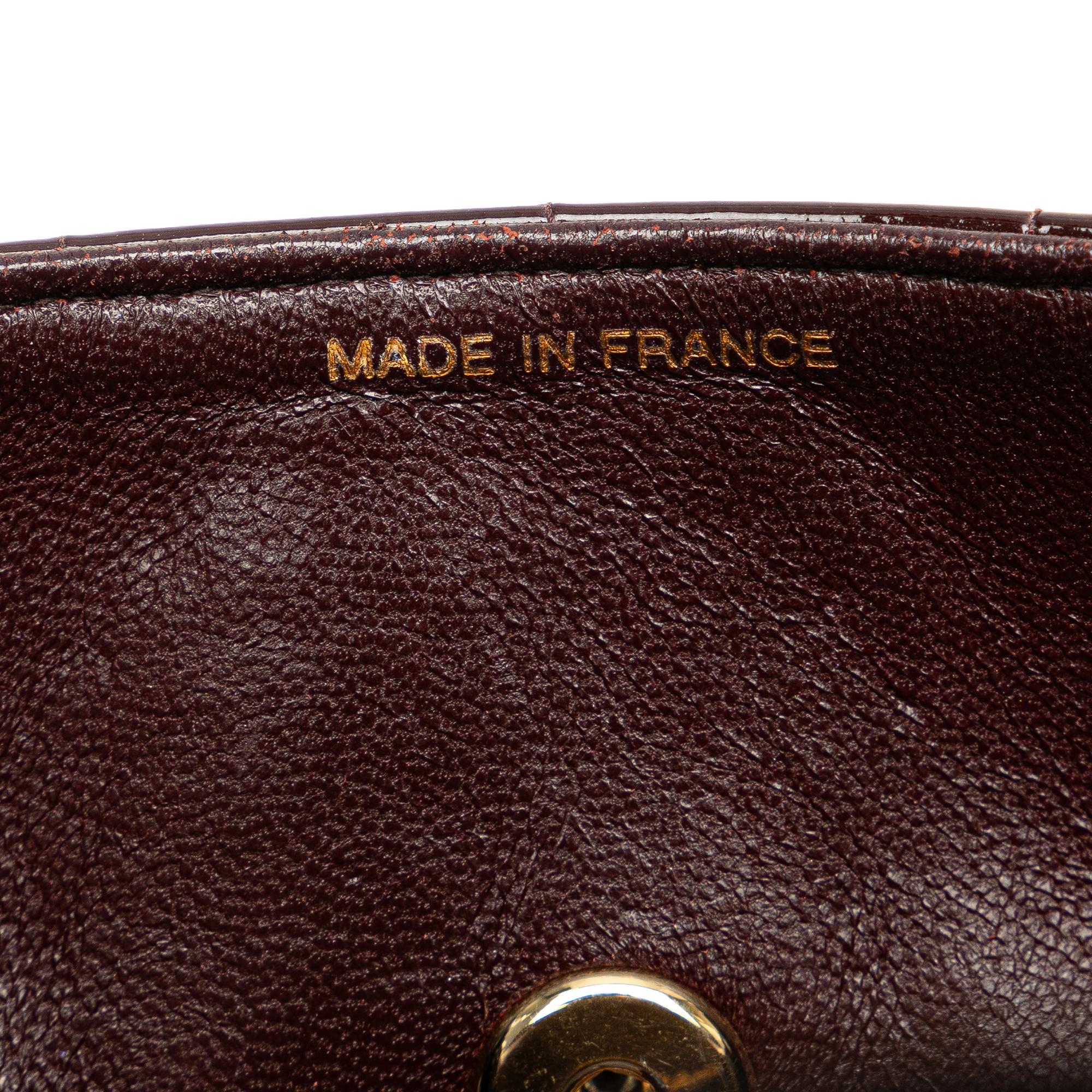 Top Quality Chanel Patent Choco Bar East West Flap (SHG-0yHZCX)