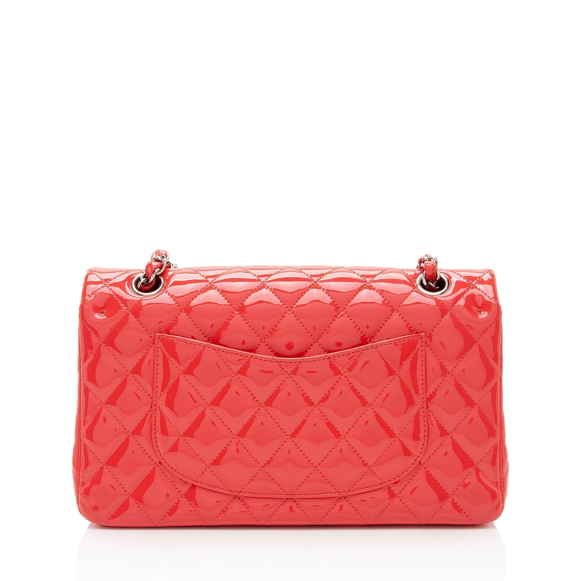 Top Quality Chanel Patent Leather Classic Medium Double Flap Bag (SHF-96viXO)