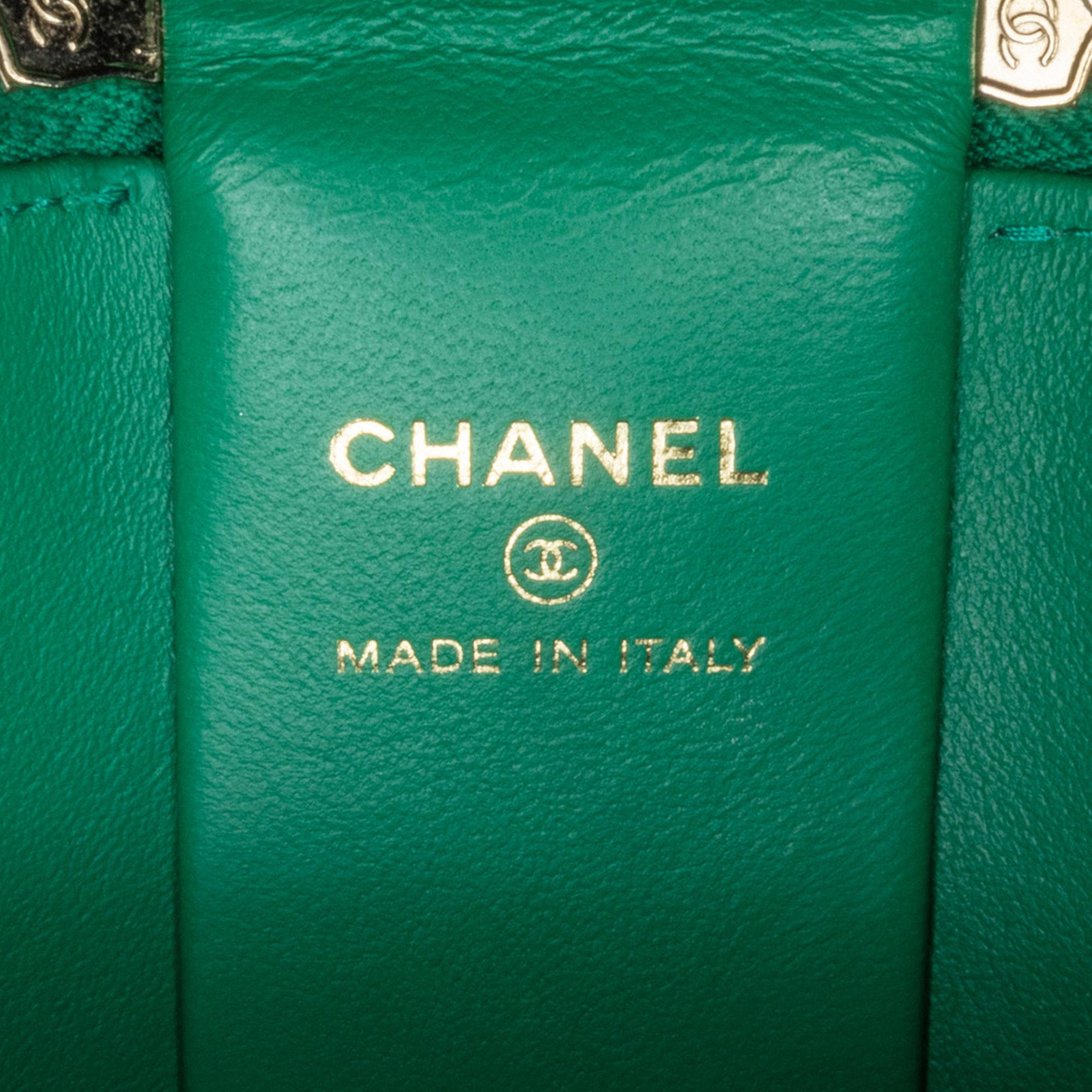 Top Quality Chanel Quilted Lambskin Afternoon Tea Vanity Case with Chain (SHG-mBV1ap)