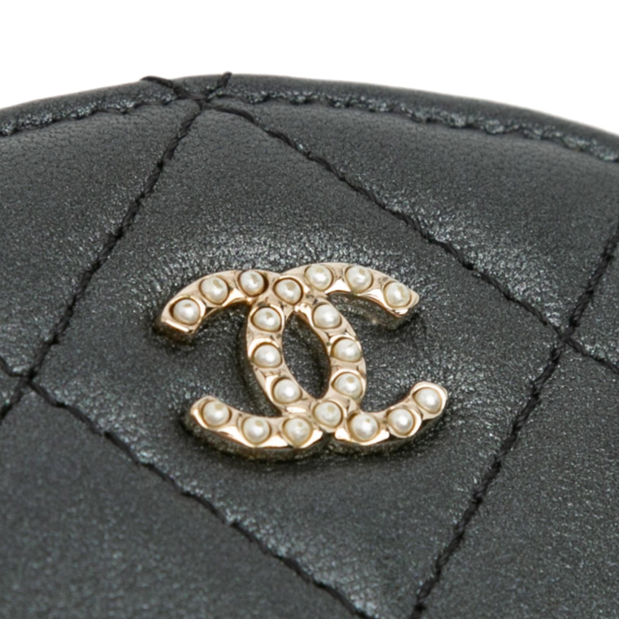 Top Quality Chanel Quilted Lambskin Round Pearl Clutch with Chain (SHG-gvPaNX)