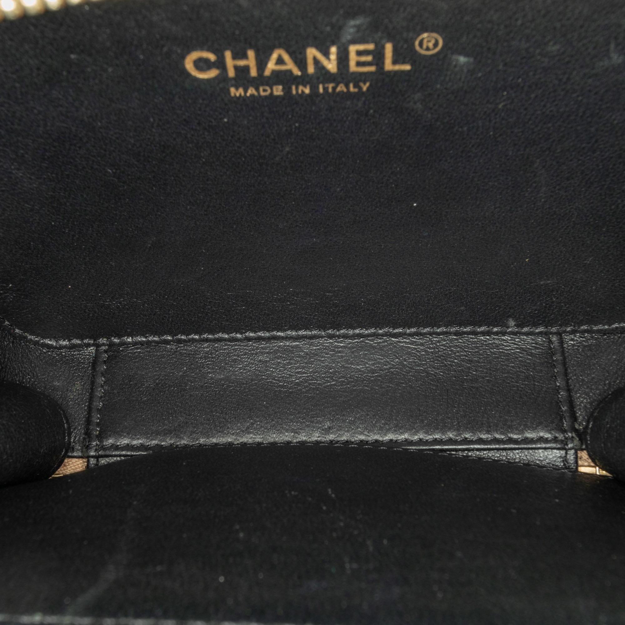 Top Quality Chanel Small Caviar CC Filigree Vanity Case (SHG-mliWa1)