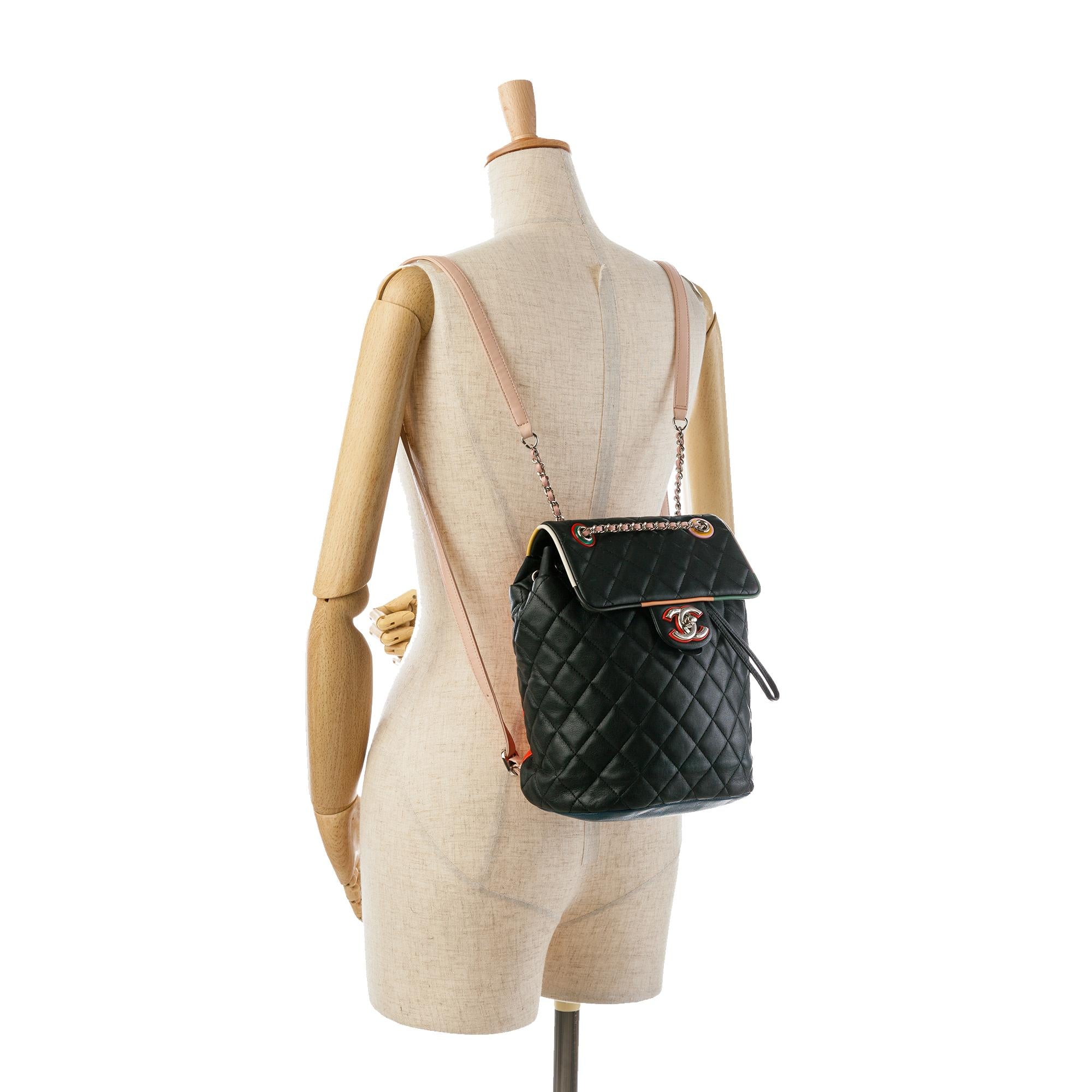 Top Quality Chanel Small Lambskin Cuba Color Urban Spirit Backpack (SHG-a8CuVs)