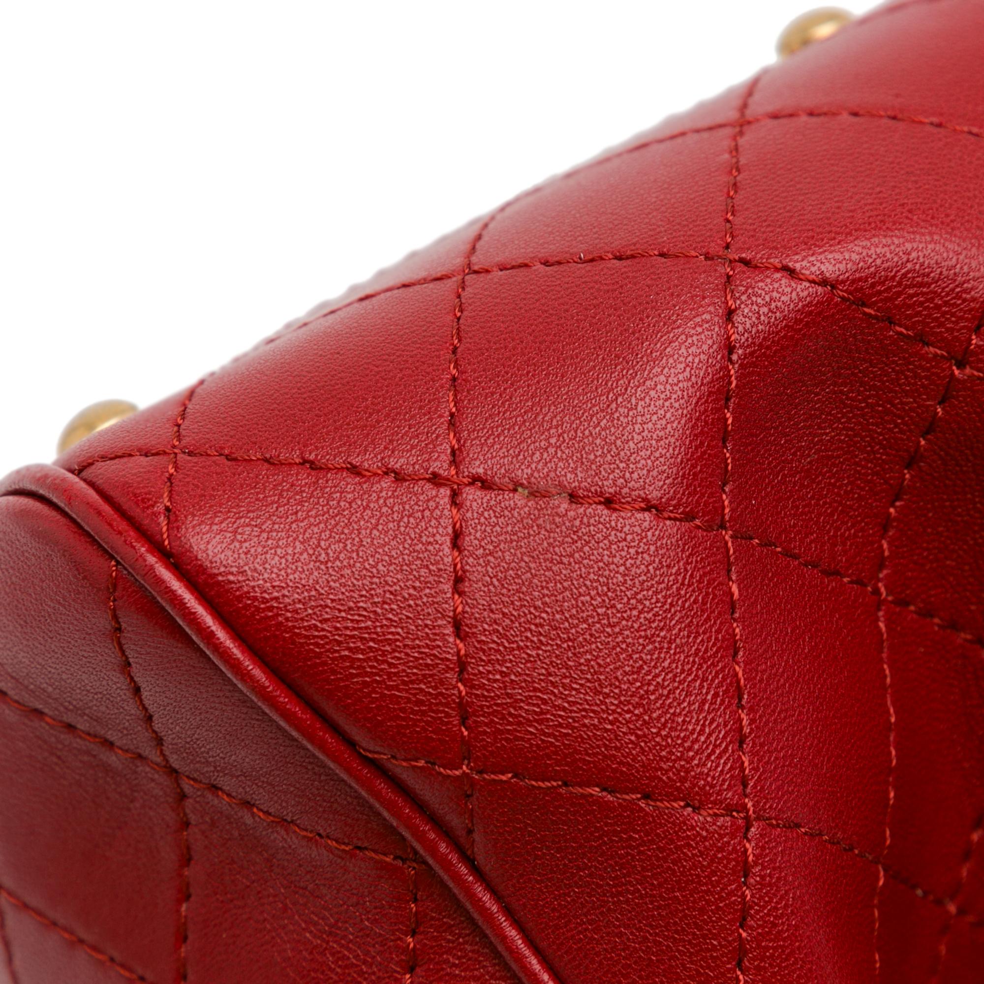 Top Quality Chanel Small Stitched Calfskin Egyptian Amulet Drawstring Bucket Bag (SHG-hm9mZm)