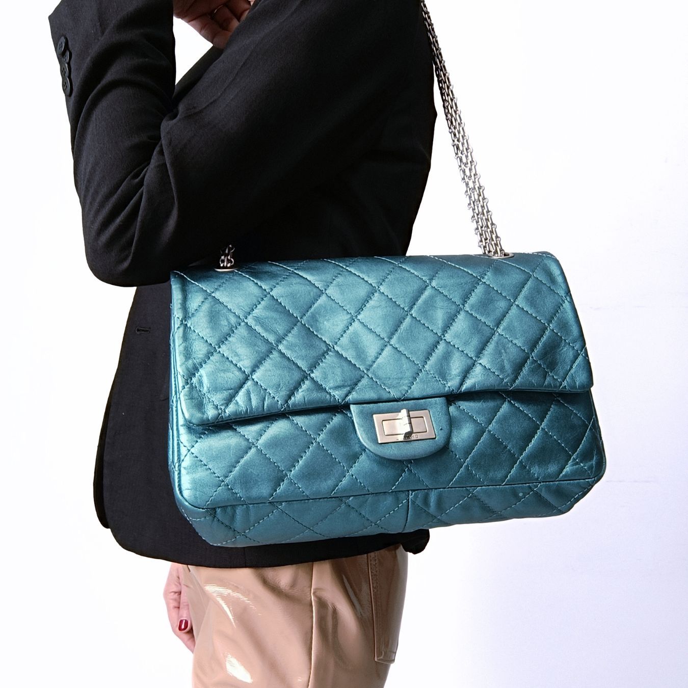 Top Quality Chanel Top Quality Chanel Top Quality Chanel shoulder bag 2.55 Dekamatrasse 30 Large double New