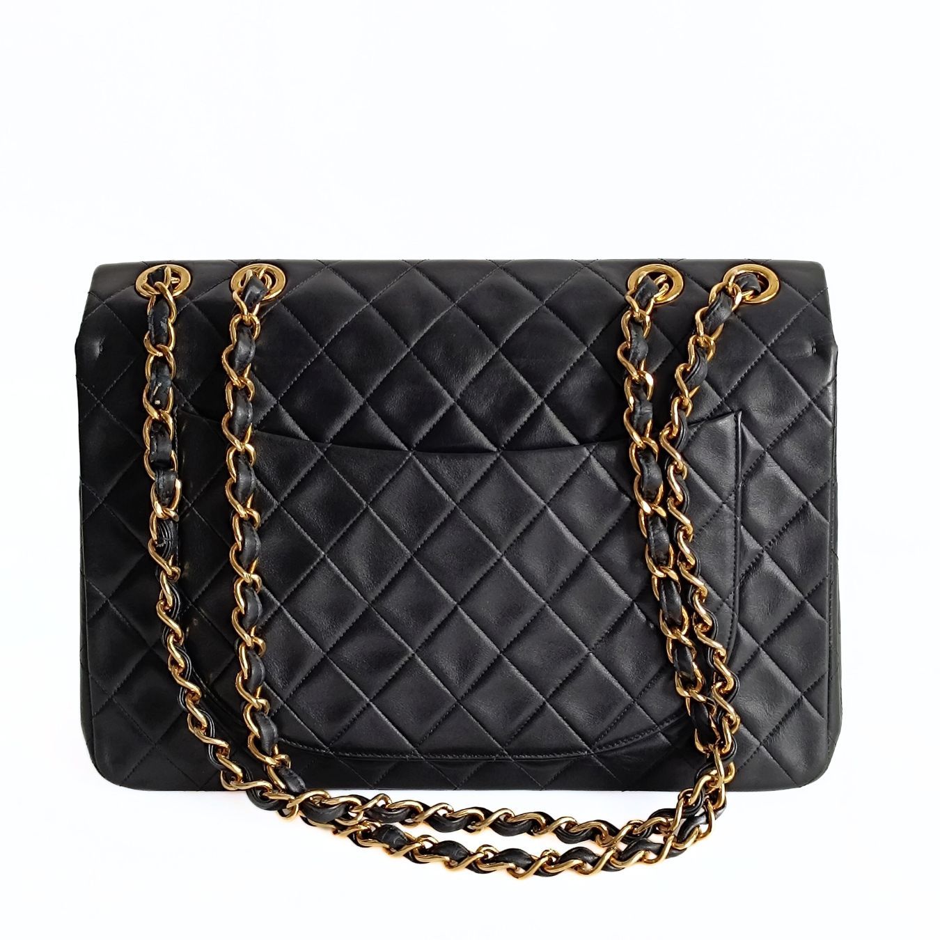 Top Quality Chanel Top Quality Chanel Top Quality Chanel borsa a tracolla Dekamatrasse 34 Maxi in pelle nera