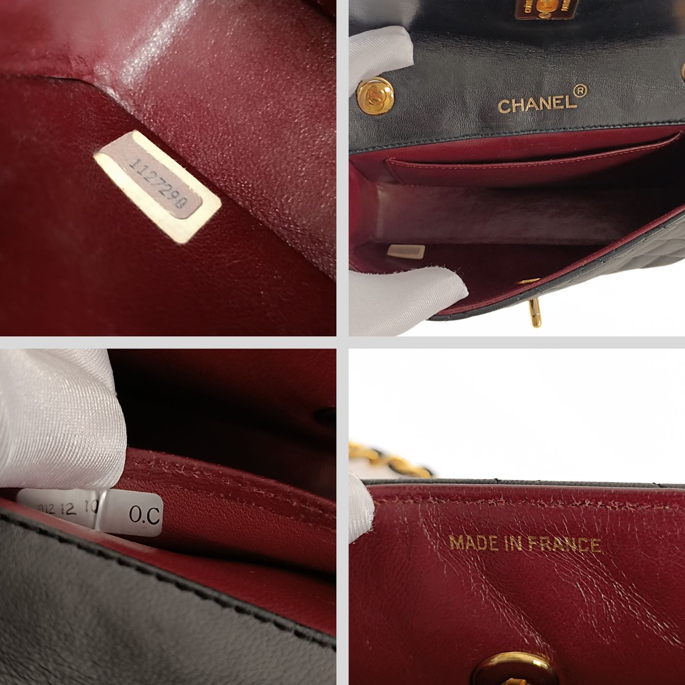 Top Quality Chanel Top Quality Chanel Top Quality Chanel borsa a tracolla Mini Matelasse in pelle di agnello nera