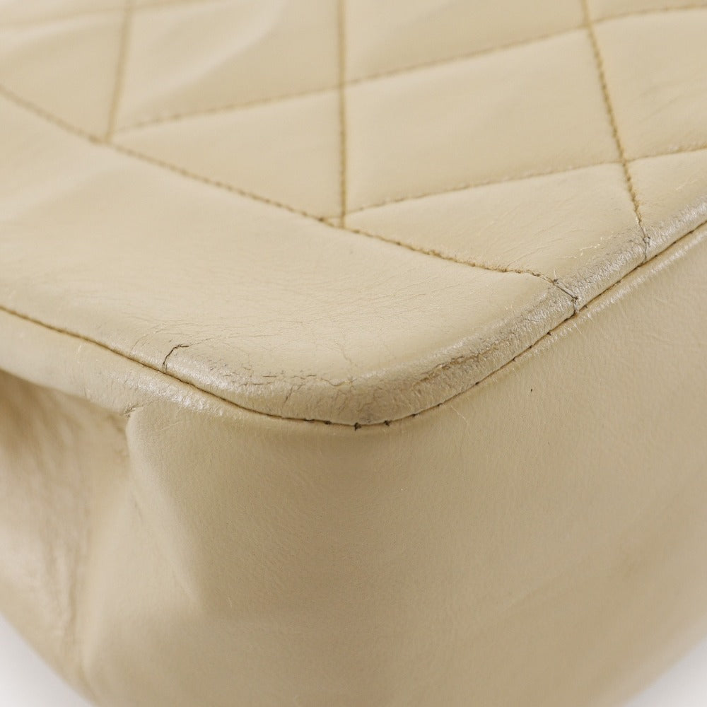 Top Quality Chanel Diana Lambskin Shoulder Bag Beige