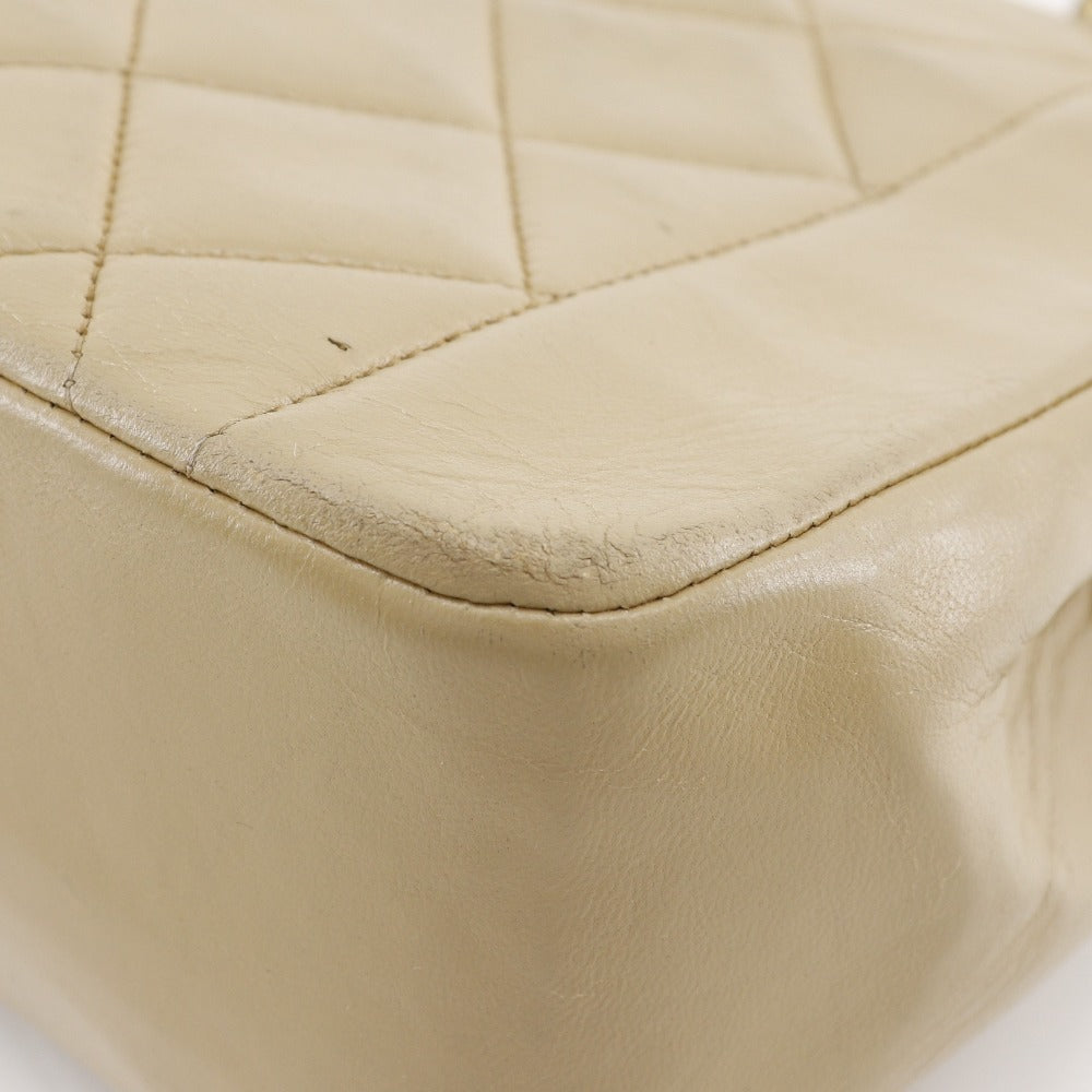 Top Quality Chanel Diana Lambskin Shoulder Bag Beige