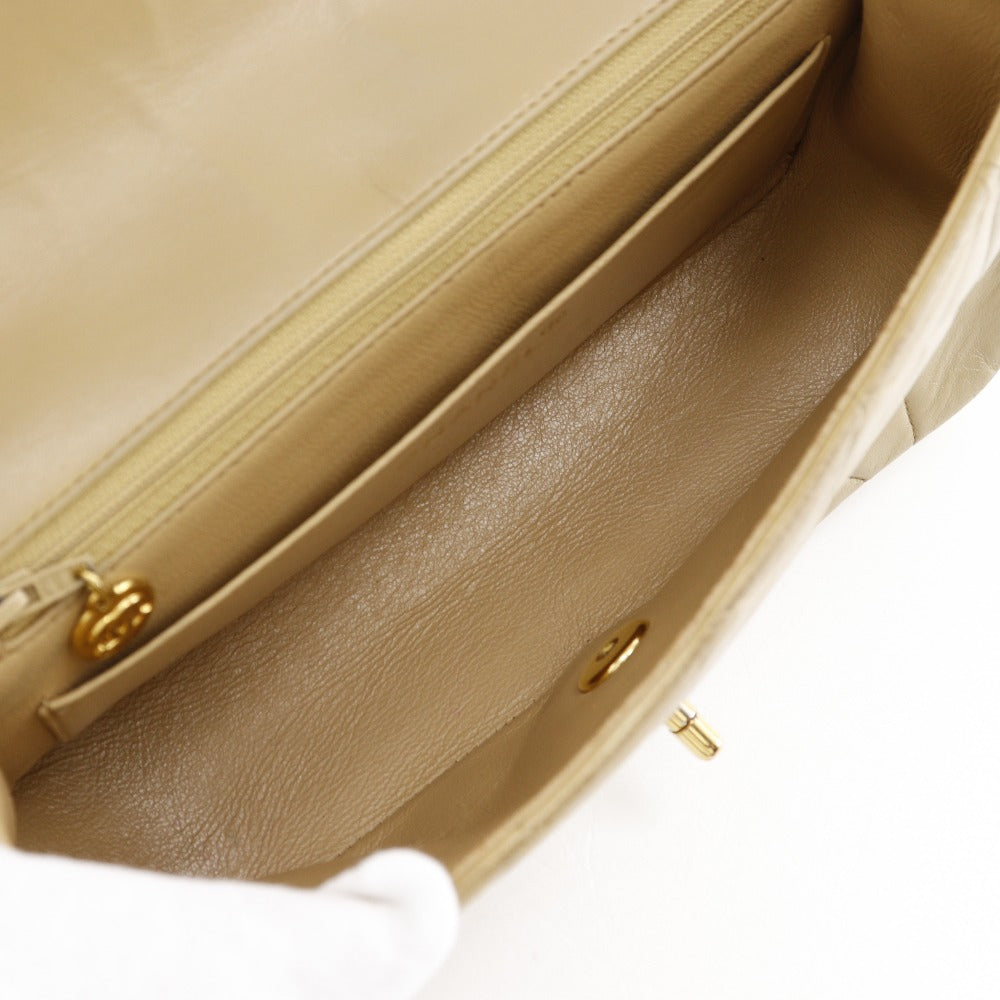 Top Quality Chanel Diana Lambskin Shoulder Bag Beige