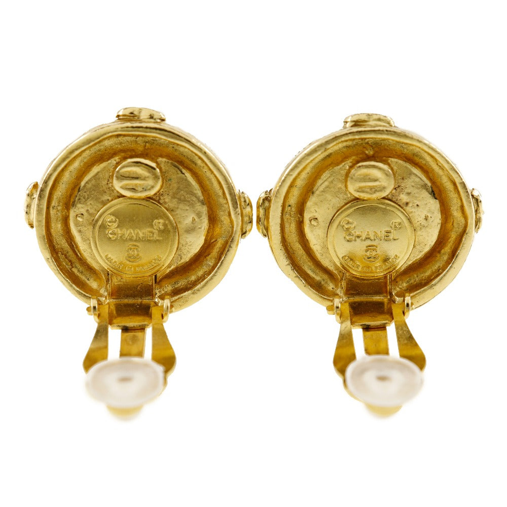 Top Quality Chanel Coco Mark Vintage Gold Earrings