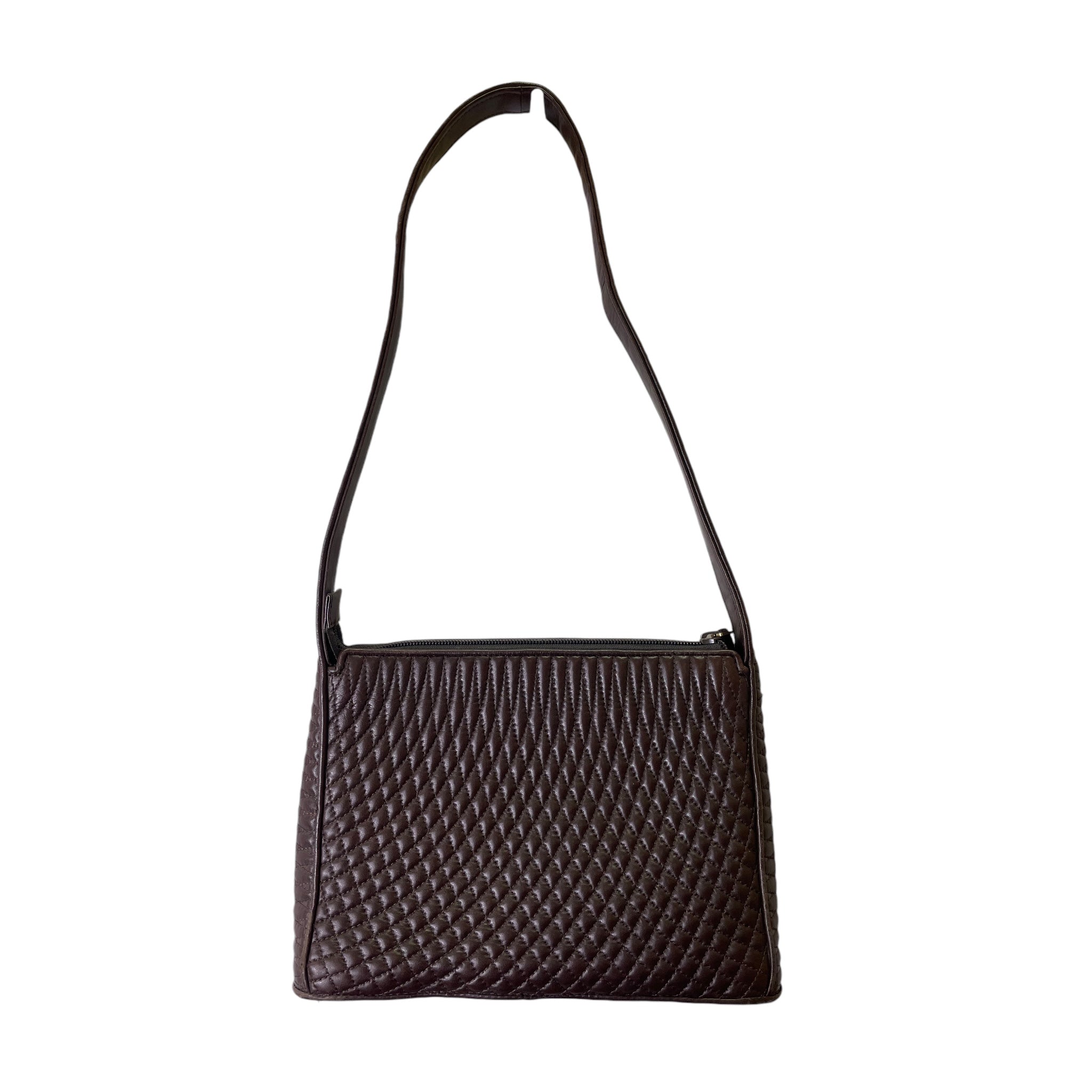 Handbag Leather By Bally In Brown. Size:Small