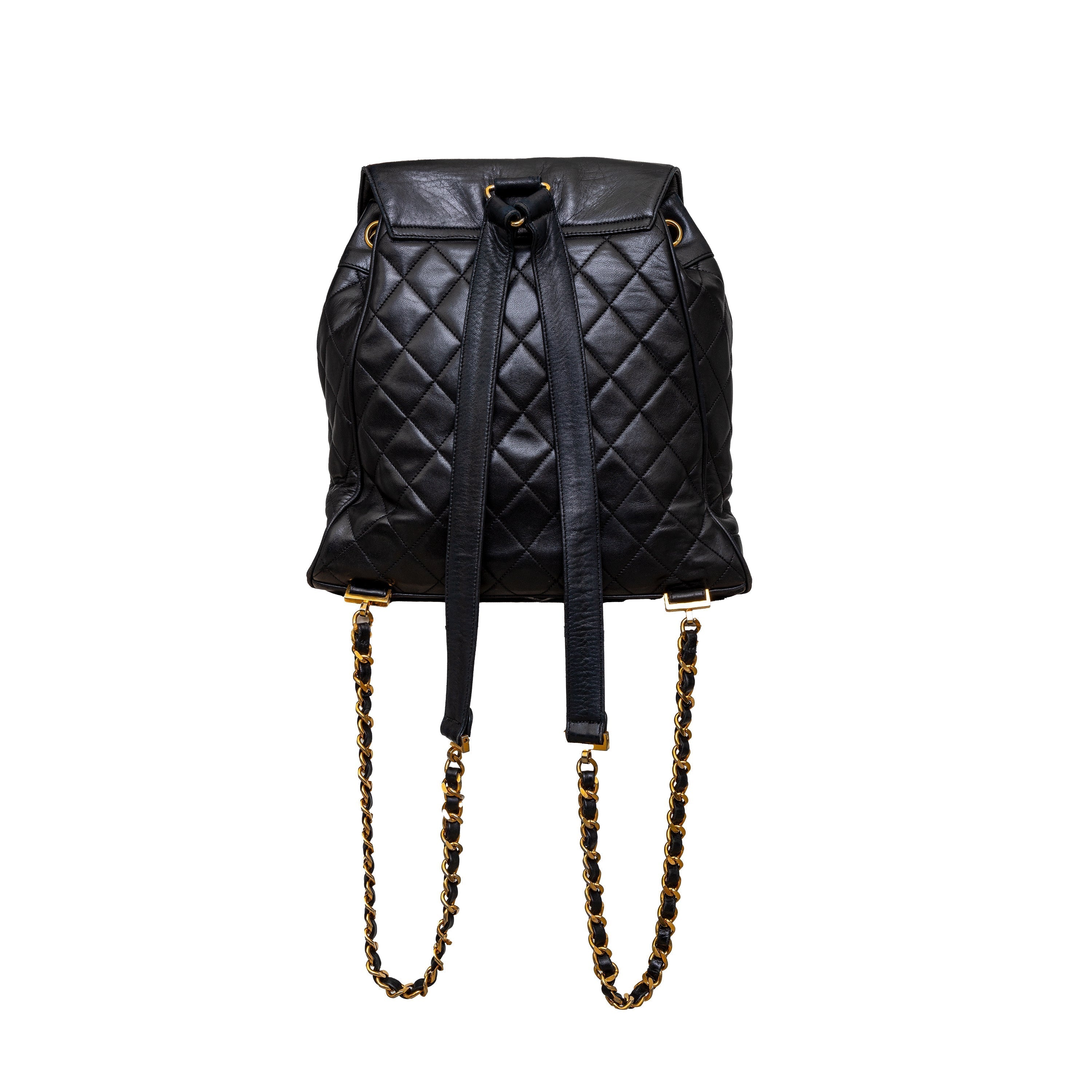 Top Quality Chanel Top Quality Chanel Vintage Quilted Lambskin Drawstring Backpack