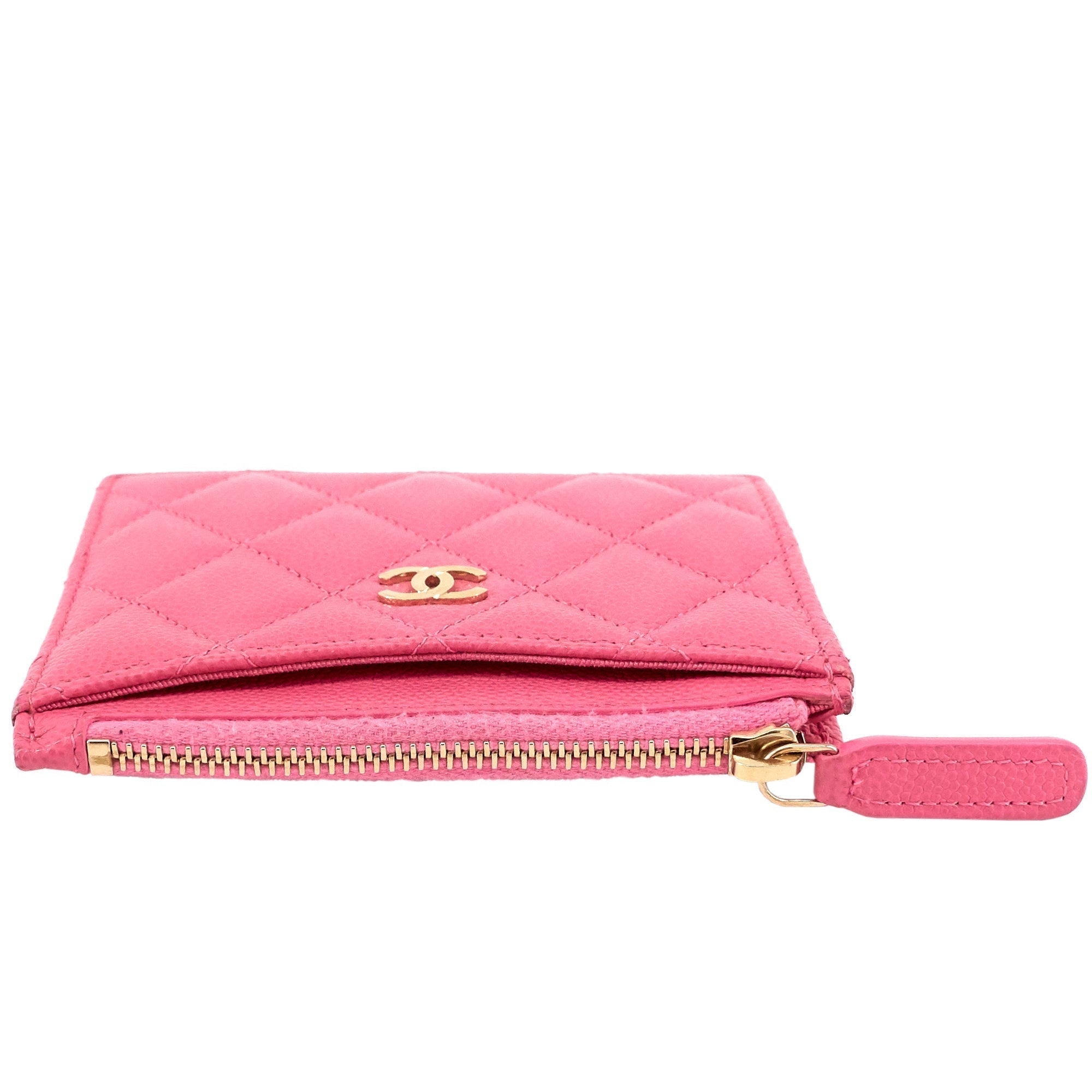 Top Quality Chanel Classic Zip Caviar Leather Cardholder