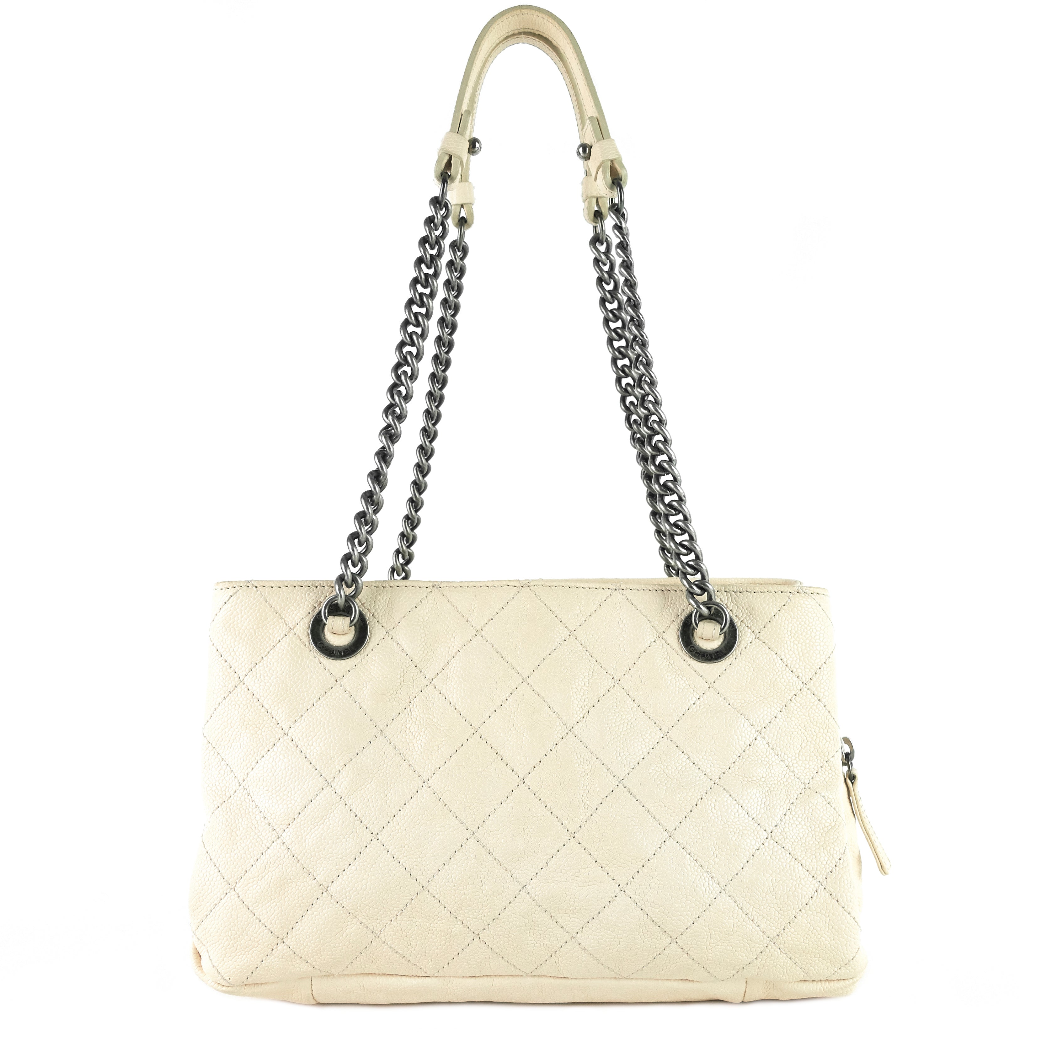 Top Quality Chanel Chic Small Matelasse Caviar Leather Tote Bag