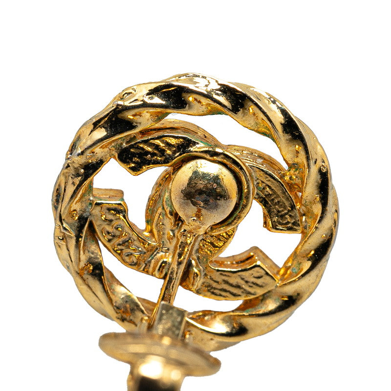 Top Quality Chanel Coco Mark Rhinestone Clip Earrings