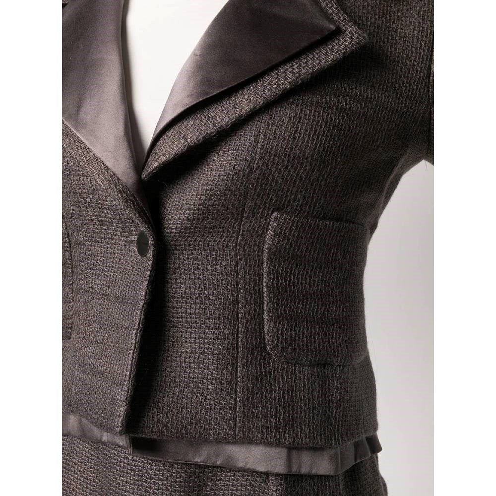 Top Quality Chanel Top Quality Chanel Grey Mohair Skirt Suit