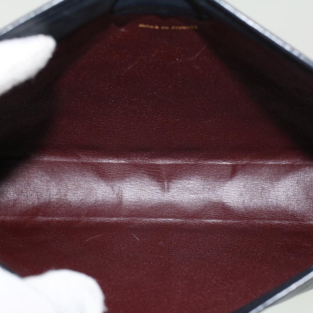 Top Quality Chanel Clutch Bag Lamb Skin Black CC Auth am4611