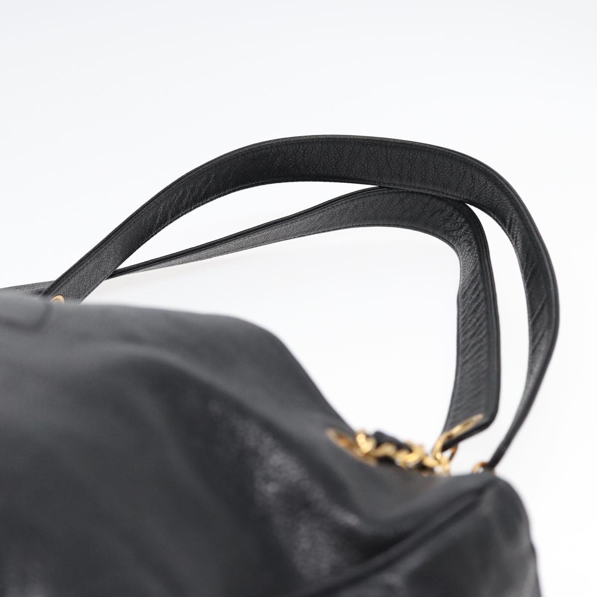 Top Quality Chanel COCO Mark Chain Tote Bag Caviar Skin Beige CC Auth am6645A