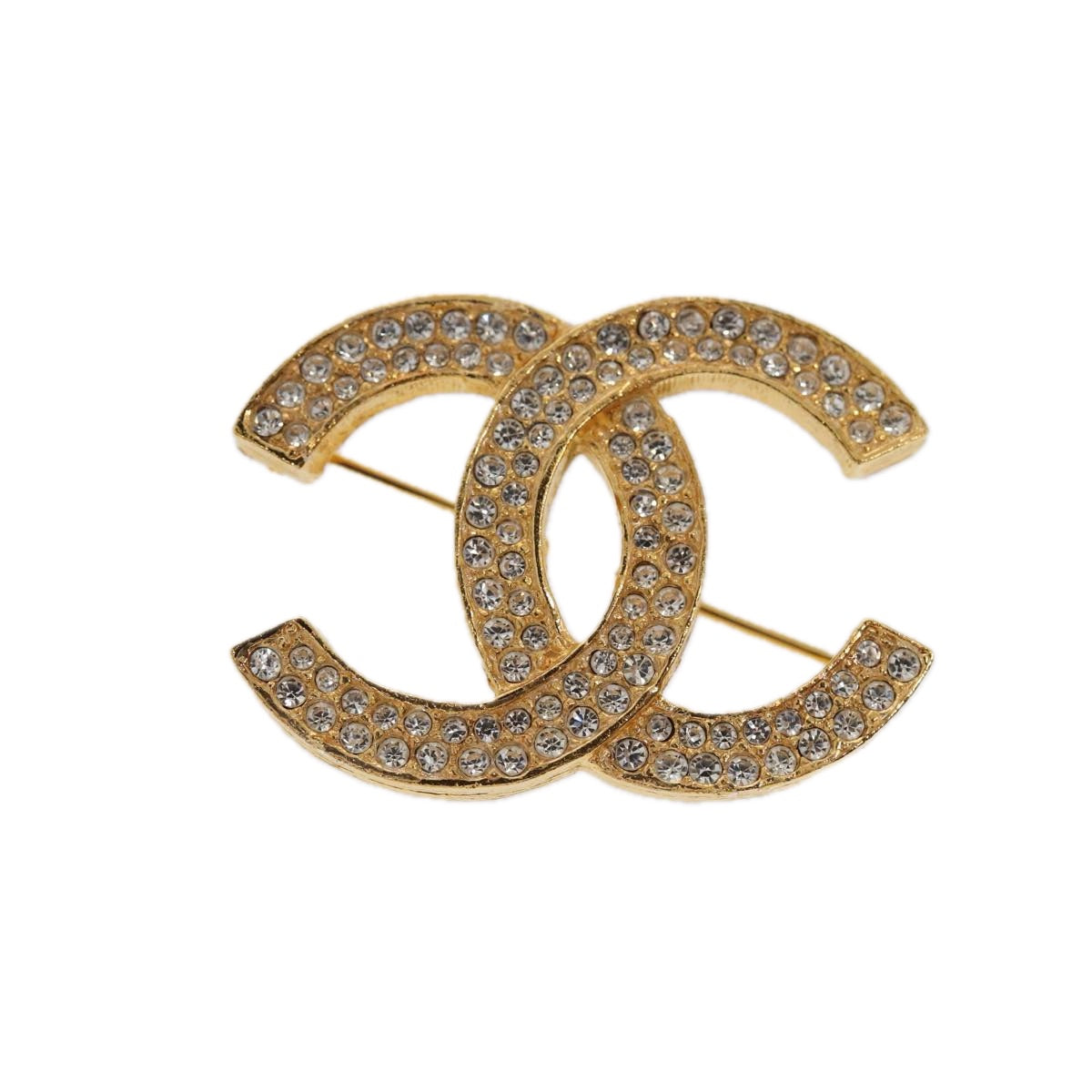 Top Quality Chanel COCO Mark Brooch metal Gold CC Auth am6769