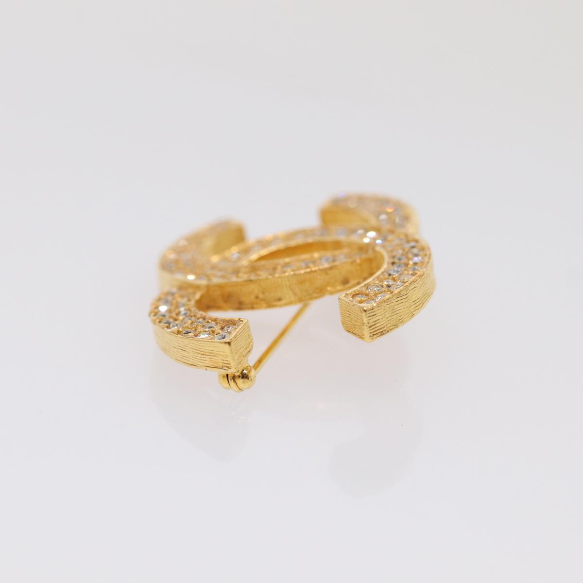 Top Quality Chanel COCO Mark Brooch metal Gold CC Auth am6769