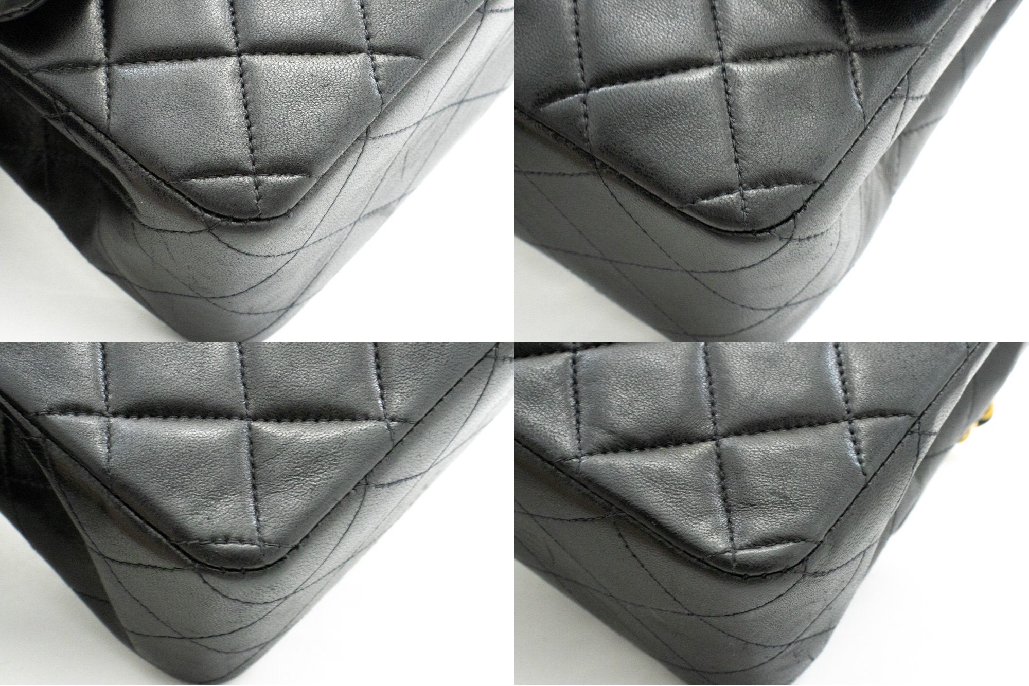 Top Quality Chanel Classic Double New 10 Chain Shoulder Bag Black Lambskin