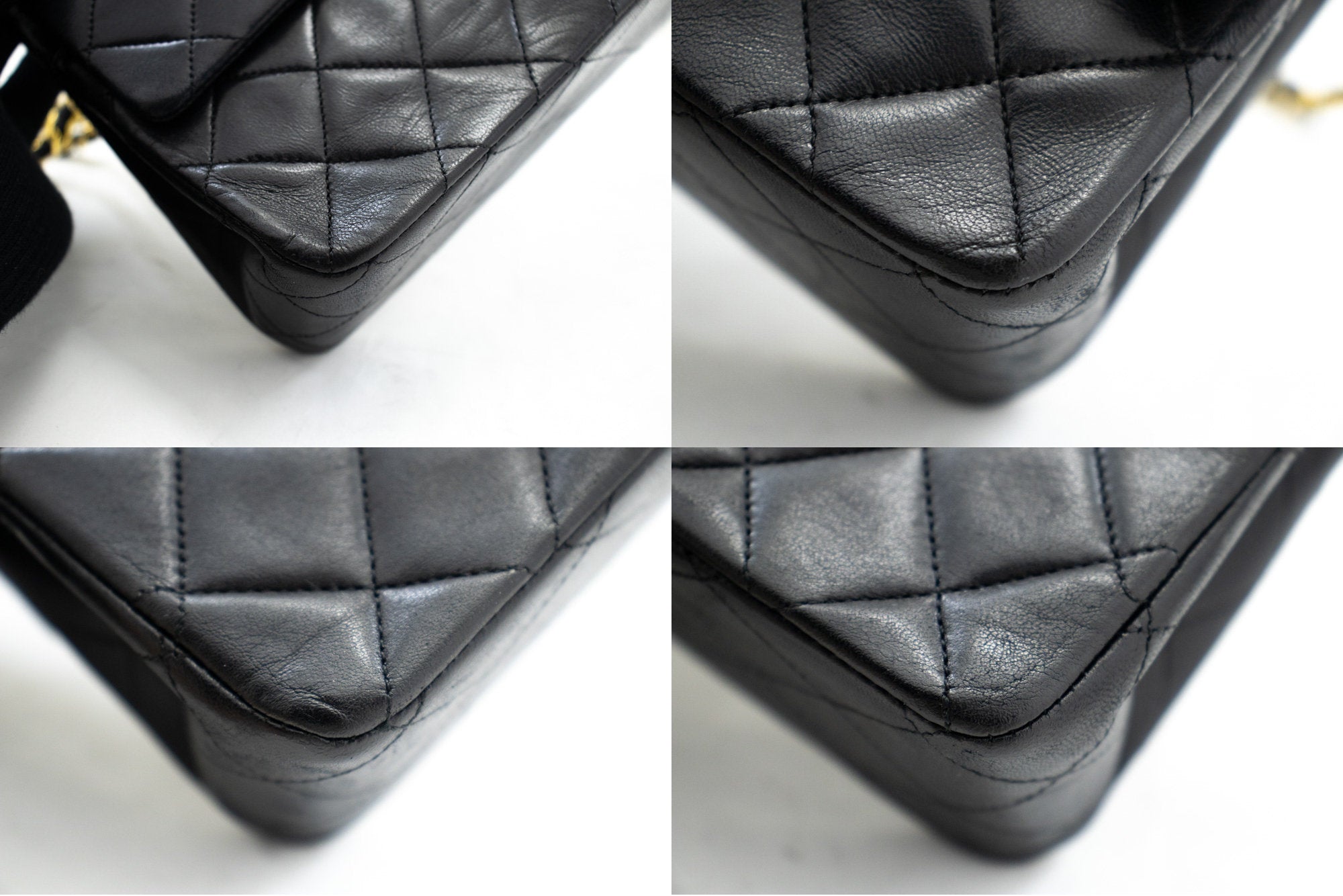 Top Quality Chanel Classic Double New 10 Chain Shoulder Bag Black Lambskin