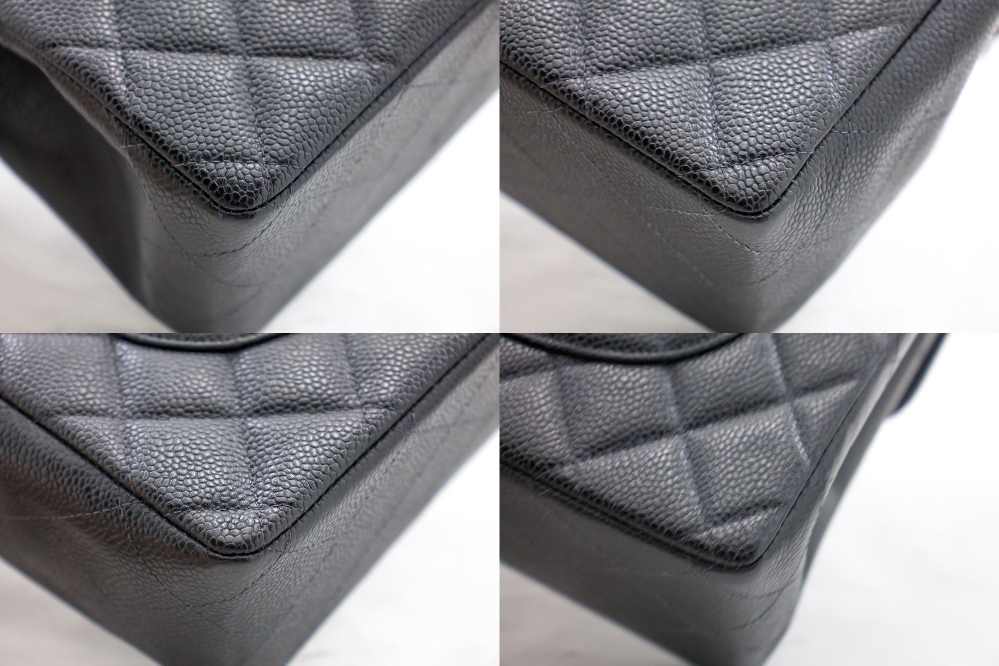 Top Quality Chanel Classic Large 11 Chain Shoulder Bag Black Grained Calfskin