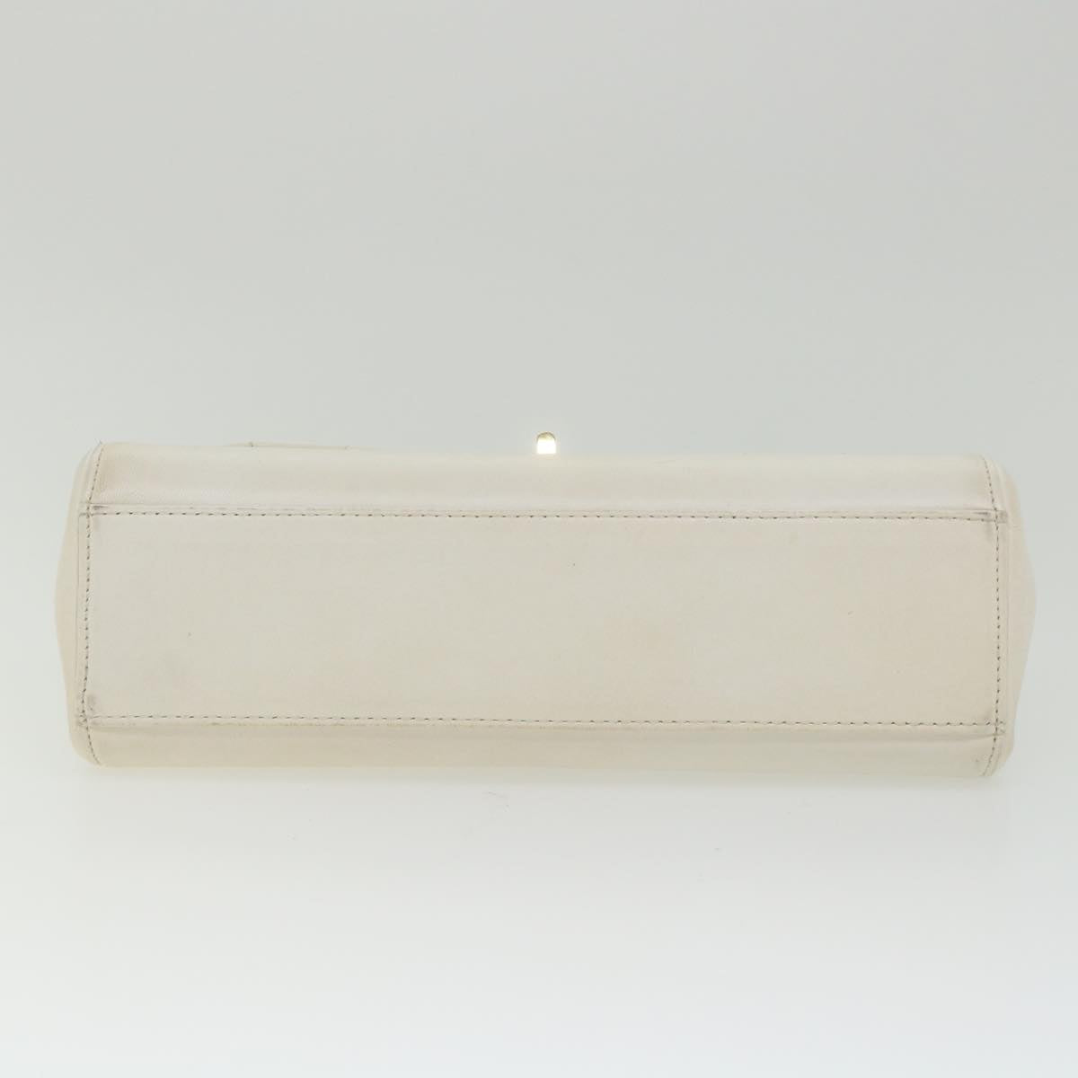Top Quality Chanel Choco Bar line Chain Shoulder Bag Leather White CC Auth bs10047