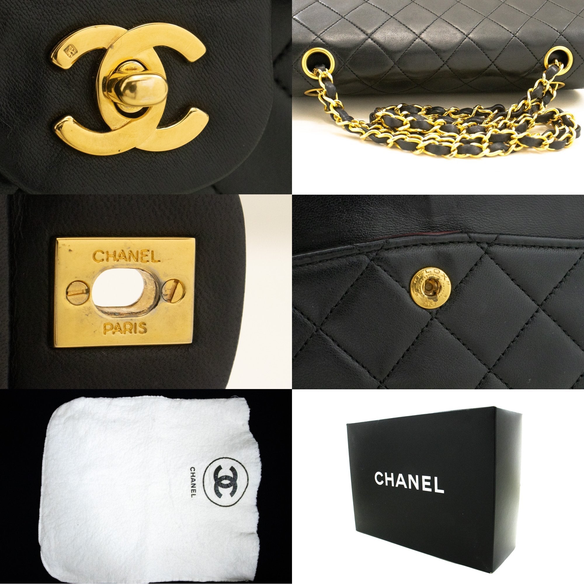 Top Quality Chanel Classic Double New 9 Chain Shoulder Bag Black Lambskin