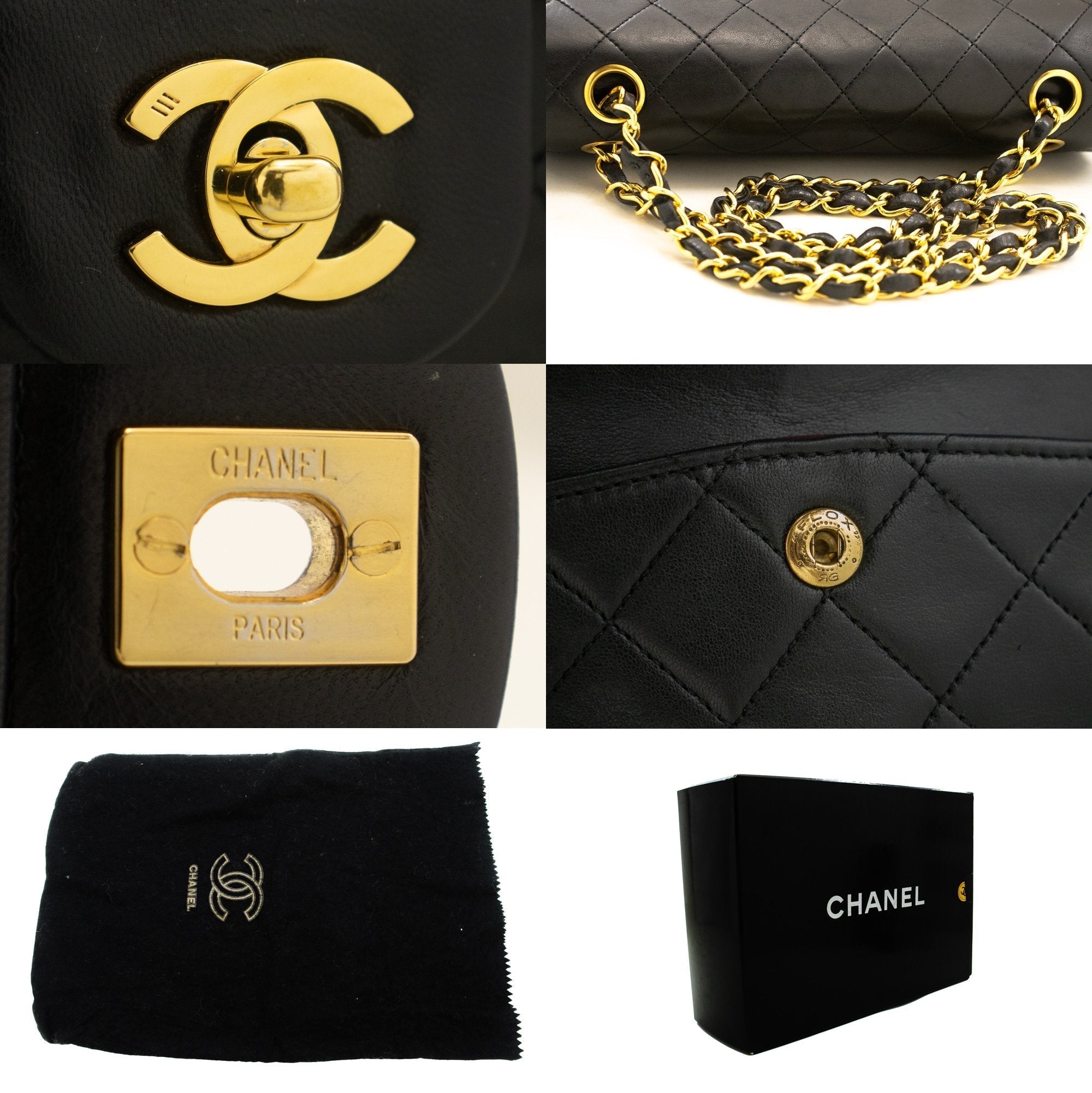 Top Quality Chanel Classic Double New 9 Chain Shoulder Bag Black Lambskin