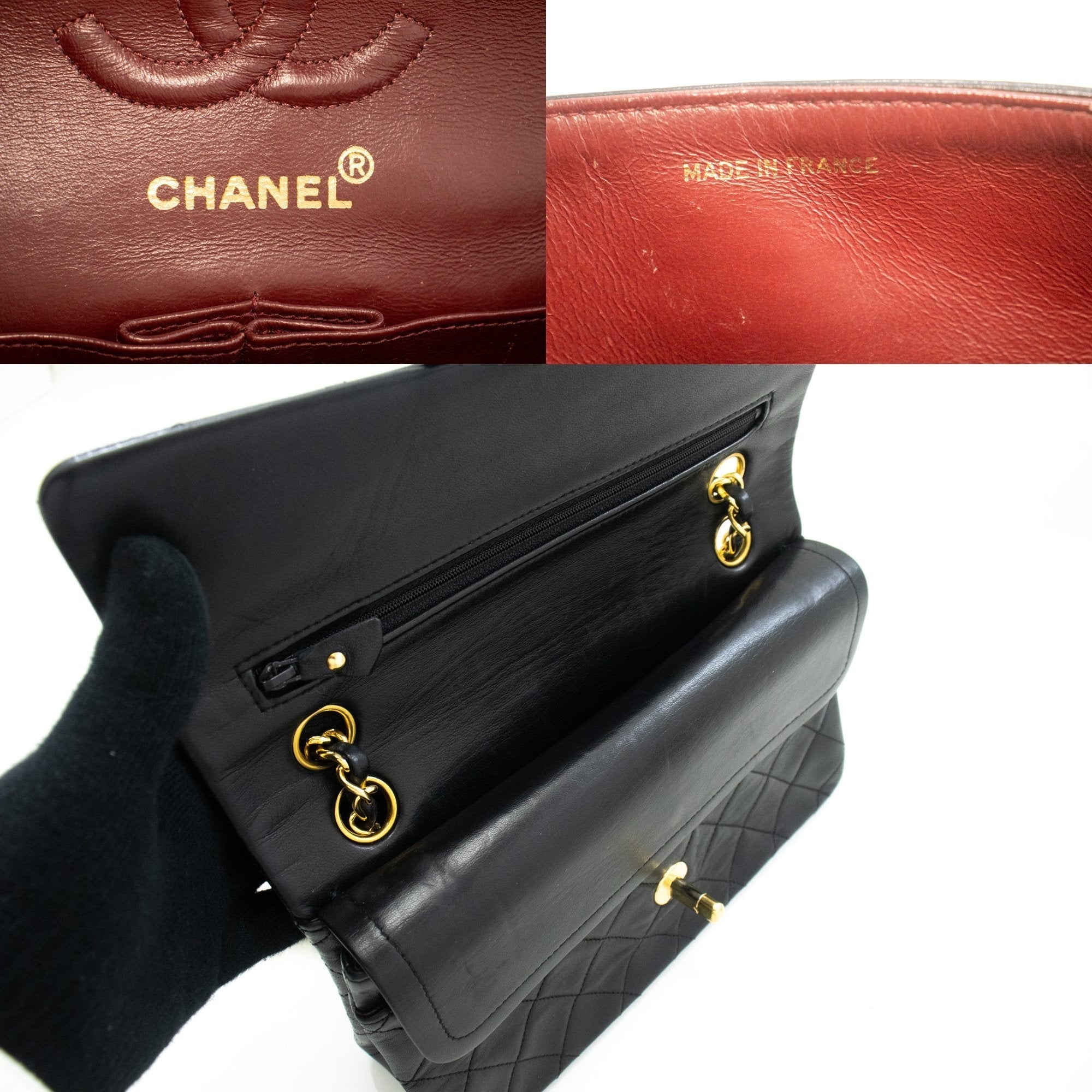 Top Quality Chanel Classic Double New 9 Chain Shoulder Bag Black Lambskin