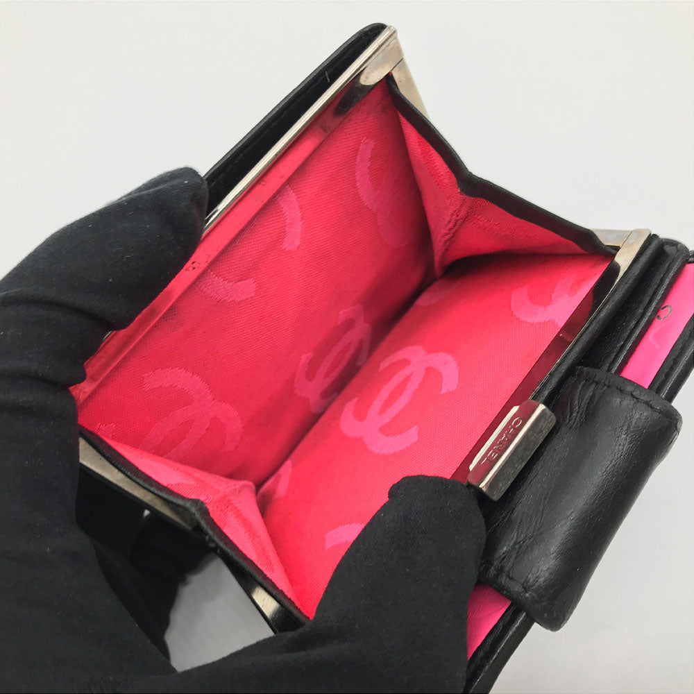 Top Quality Chanel Cambon Ligne Wallet Leather Short Wallet in New Condition