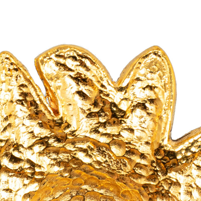 Top Quality Chanel Lion Sun Motif Brooch Gold Plated