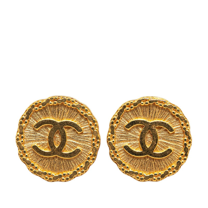 Top Quality Chanel Coco Mark Gold Earrings