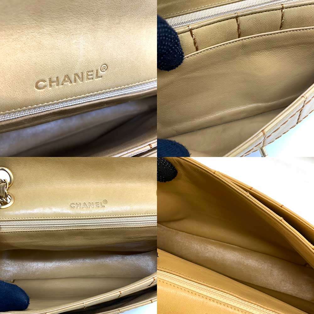 Top Quality Chanel Lambskin Wild Stitch Chocolate Bar Chain Shoulder Bag