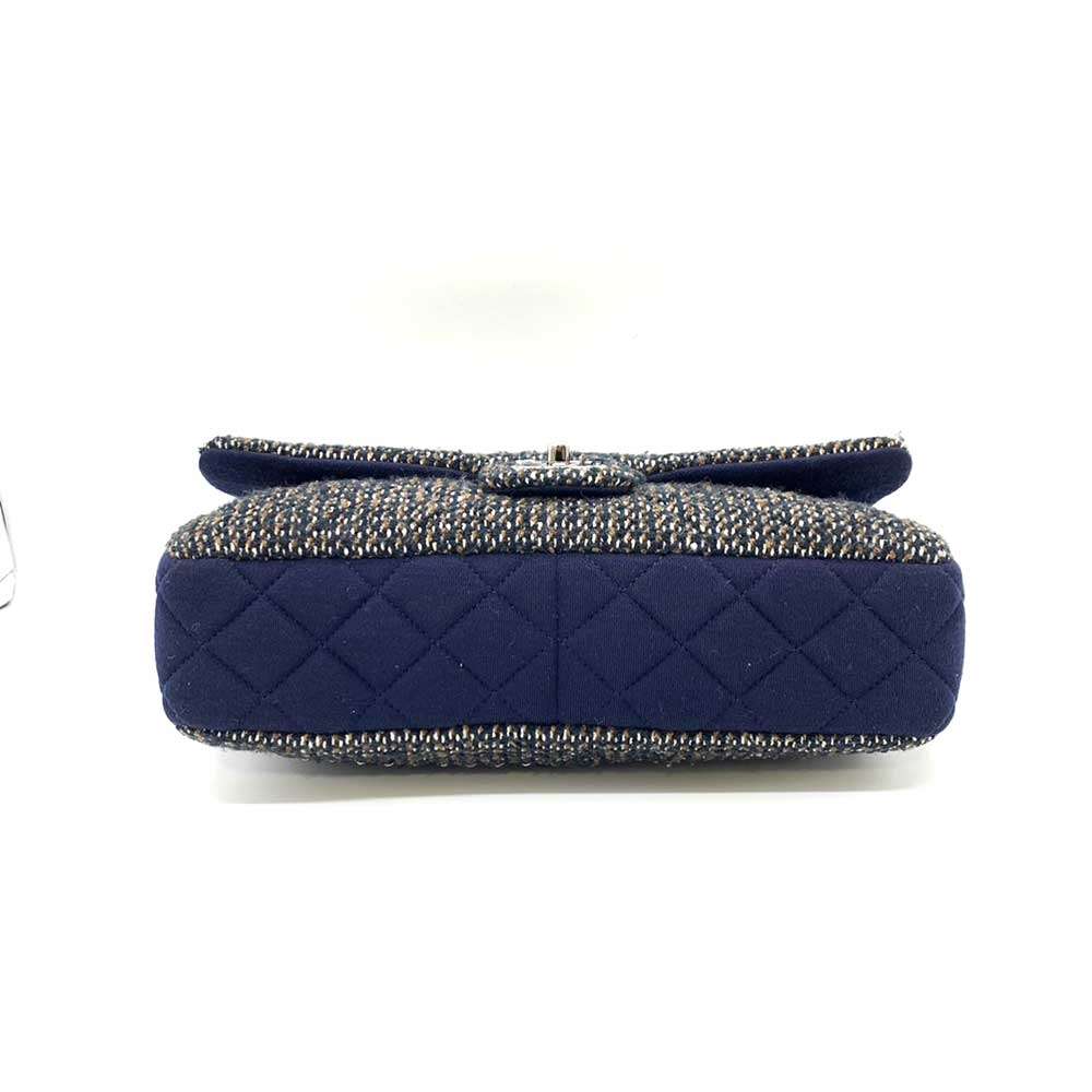 Top Quality Chanel Matelasse Chain Shoulder Bag Cotton Jersey Tweed
