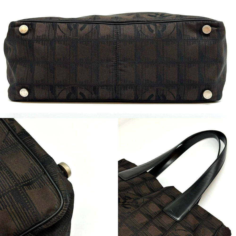 Top Quality Chanel Nylon New Travel Line Handbag Brown
