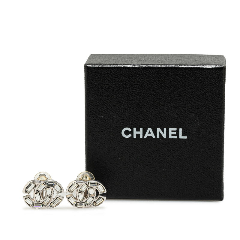Top Quality Chanel Coco Mark Rhinestone Bucket Earrings