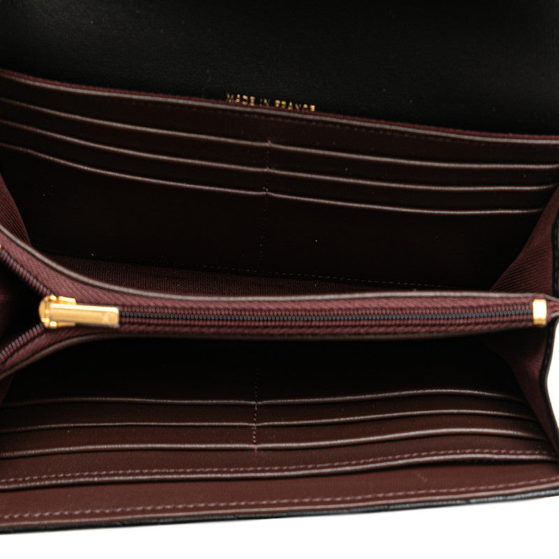 Top Quality Chanel Classic Long Flap Wallet Black Lambskin AP0241