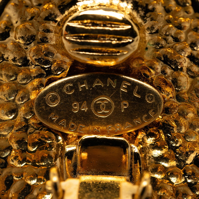 Top Quality Chanel Vintage Coco Mark Earrings Gold Plated