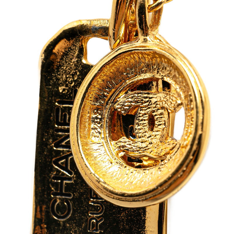 Top Quality Chanel Vintage Coco Mark Necklace Gold Plated