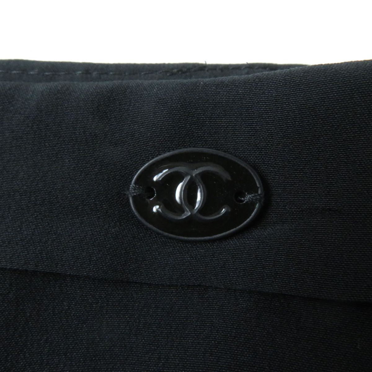 Top Quality Chanel Silk Pleated Skirt with COCO Mark Plate