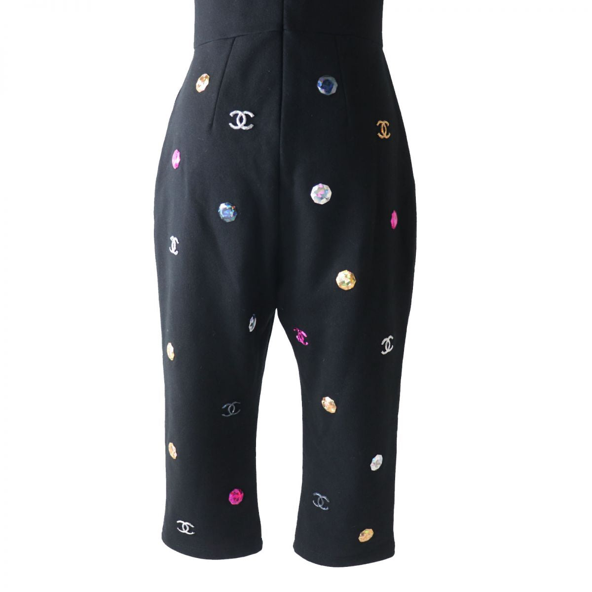 Top Quality Chanel COCO Mark Rhinestone Jumpsuit 38
