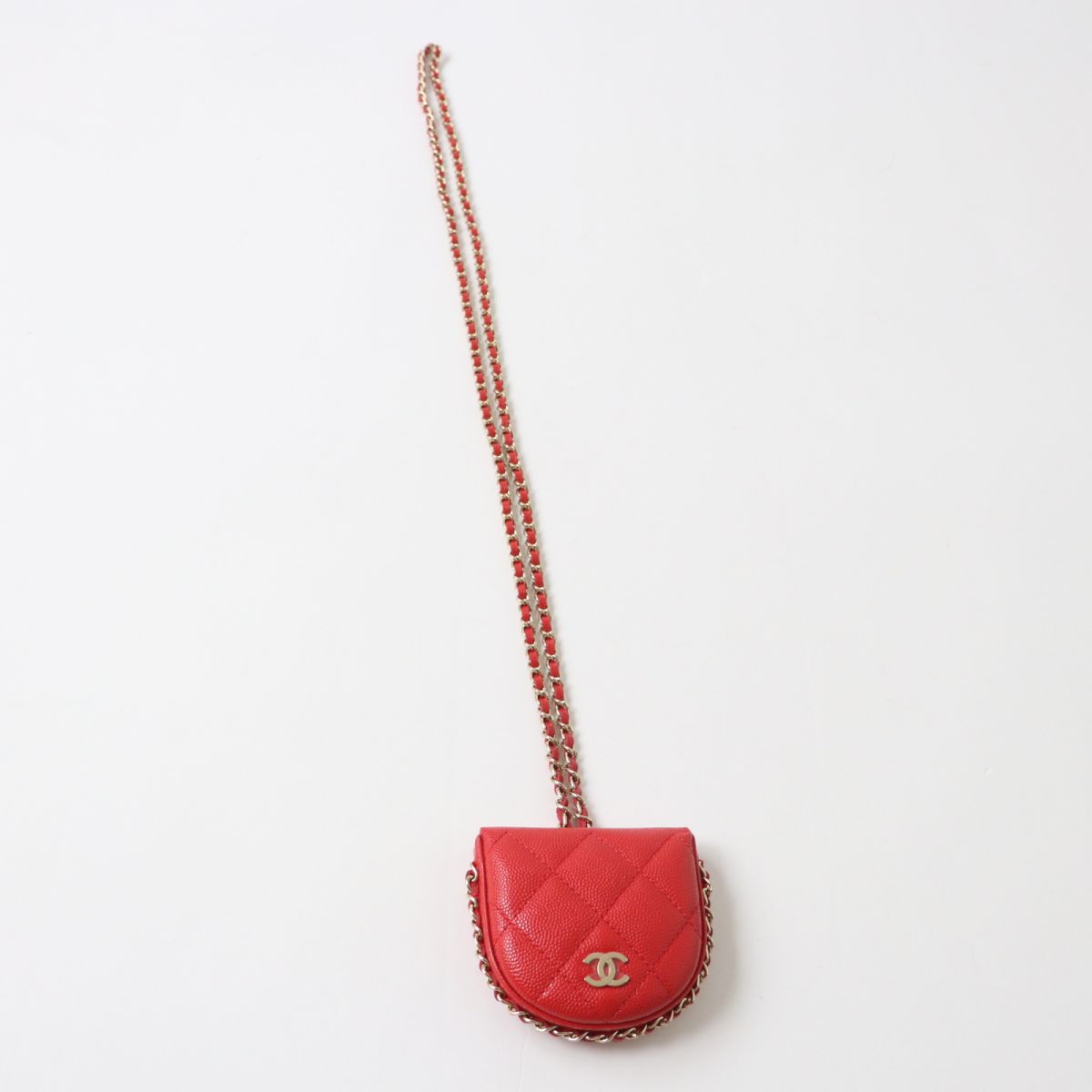 Top Quality Chanel Matelasse Caviar Skin Chain Wallet Coin Case