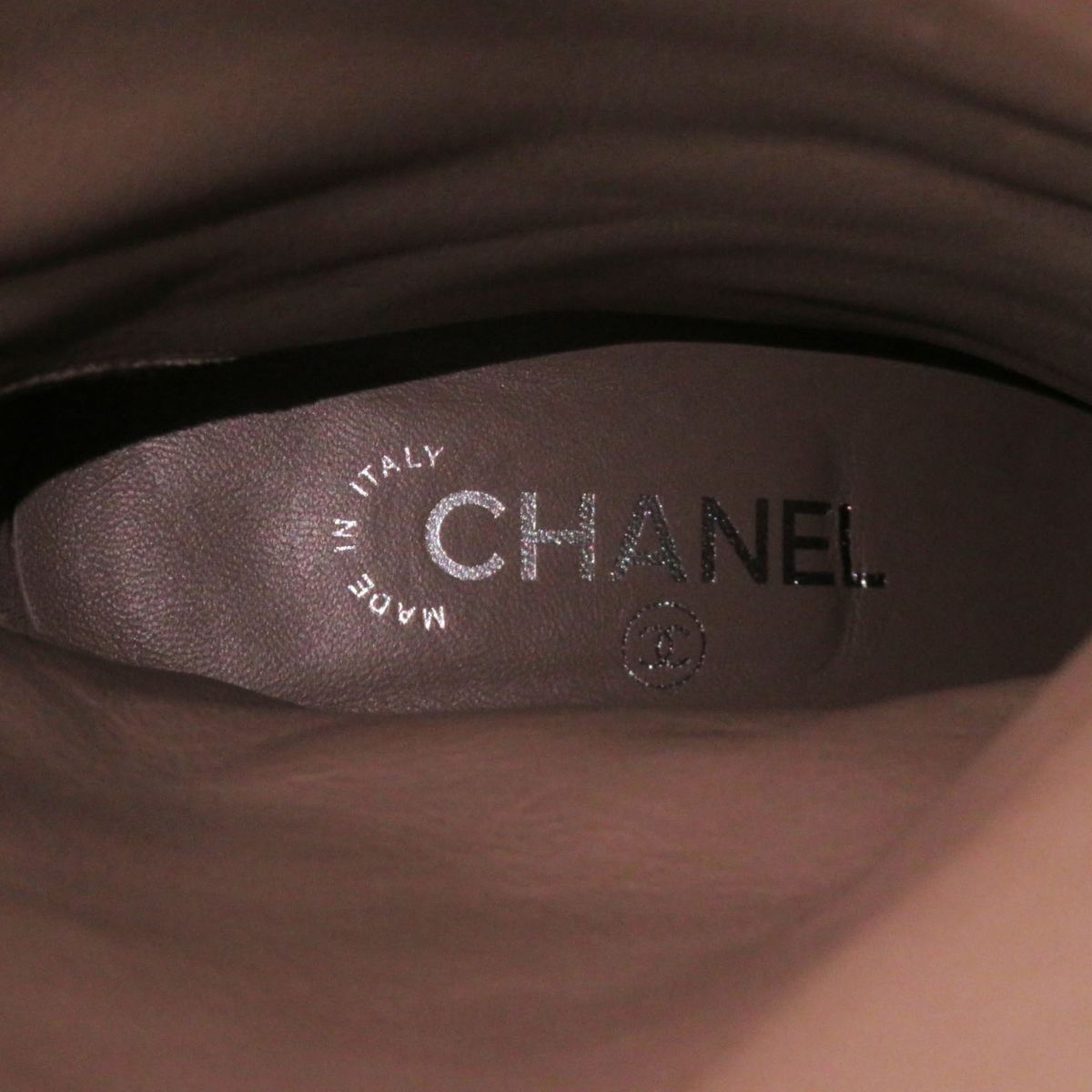 Top Quality Chanel COCO Mark Leather Long Boots 37.5