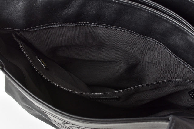 Top Quality Chanel Lamb Leather Shoulder/Handbag A4 Coco Mark Black