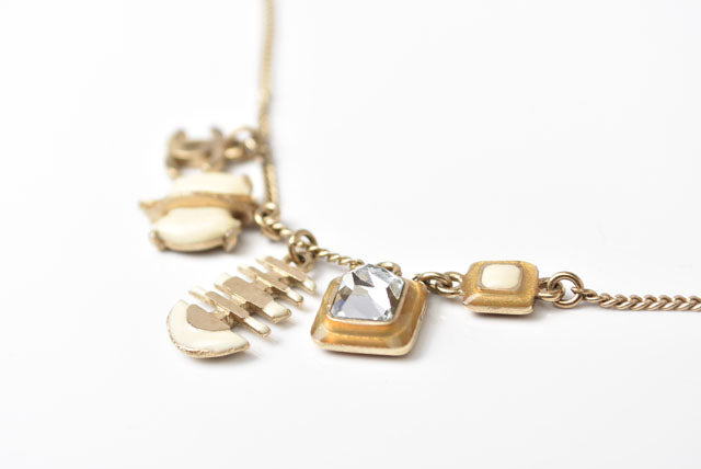 Top Quality Chanel Necklace Pendant Chain Marine Motif CC Gold