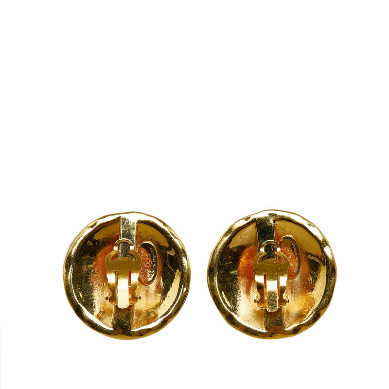 Top Quality Chanel Vintage Coco Mark Earrings Gold Plated